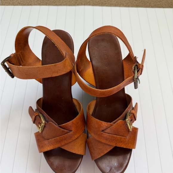 Aldo Tan Wedge Sandals - Picture 5 of 7